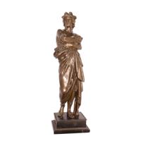 A BRONZE SULPTURE OF AUGUSTUS A BRONZE SULPTURE OF AUGUSTUS