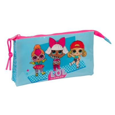 Pennenetui met 2 vakken LOL Surprise! Divas Blauw 22 x 12 x 3 cm