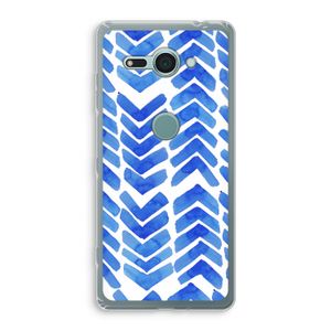 Blauwe pijlen: Sony Xperia XZ2 Compact Transparant Hoesje