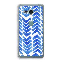 Blauwe pijlen: Sony Xperia XZ2 Compact Transparant Hoesje