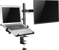 SpeaKa Professional SP-MM-302 Monitorbeugel 2-voudig 33,0 cm (13) - 81,3 cm (32) Zwart Kantelbaar en zwenkbaar, In hoogte verstelbaar, Draaibaar - thumbnail