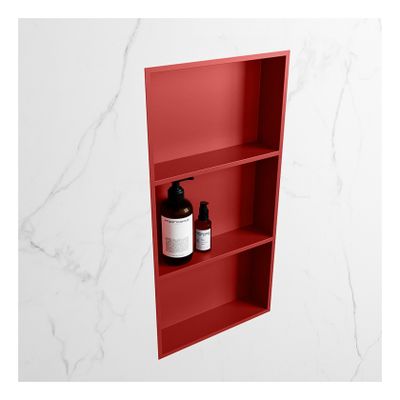 Wandnis Solid Surface Easy | In- en opbouw | 30x60x8 cm | 3 vakken | Fire