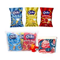 Croky Fritas partybox - chips assortiment, zoete popcorn en gratis sle