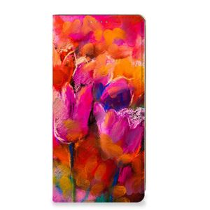 Bookcase OPPO A57 | A57s | A77 4G Tulips