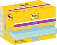 Post-It Super Sticky Notes Soulful, 90 vel, ft 47,6 x 47,6 mm, pak van 12 blokken - thumbnail