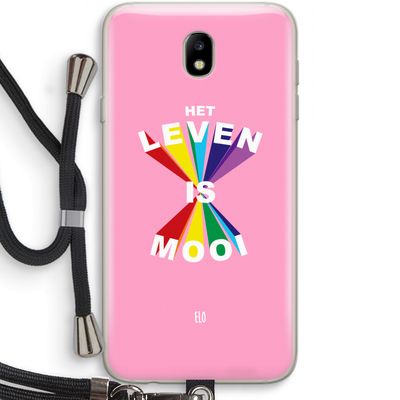 Het Leven Is Mooi: Samsung Galaxy J7 (2017) Transparant Hoesje met koord