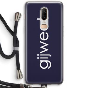 Gijweet: OnePlus 6 Transparant Hoesje met koord