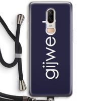 Gijweet: OnePlus 6 Transparant Hoesje met koord