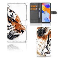 Hoesje Xiaomi Redmi Note 11 Pro 5G/4G Watercolor Tiger | Portemonnee hoesje