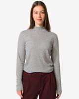 HEMA Dames T-shirt Lora lichtgrijs (lichtgrijs)