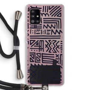Marrakech print: Samsung Galaxy A51 5G Transparant Hoesje met koord