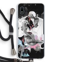 Camouflage de sommeil: Samsung Galaxy A10 Transparant Hoesje met koord