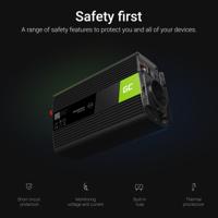 Green Cell INV08 netvoeding & inverter Buiten 1000 W Zwart