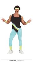 Foute 80&apos;s Gymnast Heren Kostuum