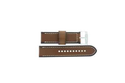 Horlogeband Fossil JR1506 / Nate Leder Bruin 24mm