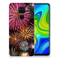 Xiaomi Redmi Note9 Silicone Back Cover Vuurwerk - thumbnail