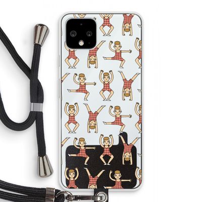 Gymboys: Pixel 4 Transparant Hoesje met koord