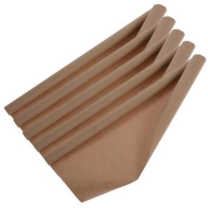 Rollen inpakpapier/cadeaupapier - 5x stuks - 300 x 70 cm - bruin - kraft papier - boeken kaften   -