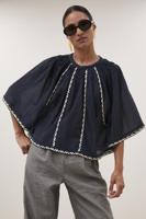 By-Bar Blouse emmi embroidery | charcoal