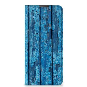 Motorola Moto E20 Book Wallet Case Wood Blue