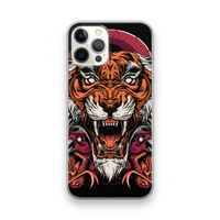 Tiger and Rattlesnakes: iPhone 12 Pro Transparant Hoesje