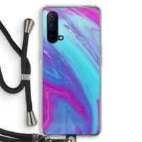 Zweverige regenboog: OnePlus Nord CE 5G Transparant Hoesje met koord