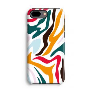 Colored Zebra: iPhone 8 Plus Tough Case