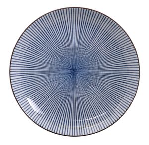 Blauw/Wit Bord - Sendan Tokusa - 25 x 3 cm