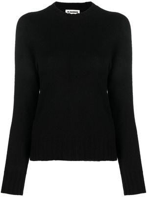 Jil Sander pull en laine à col montant - Noir