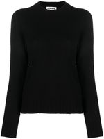 Jil Sander pull en laine à col montant - Noir