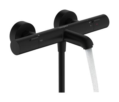 Hansgrohe Ecostat Fine Opbouw badthermostaat, mat zwart