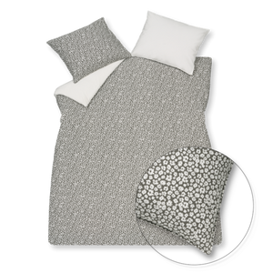 Vandyck Vandyck Pure 53 Percale Flower Dekbedovertrek Anthracite 240x220