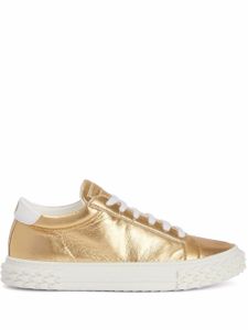 Giuseppe Zanotti baskets Ecoblabber en cuir - Or