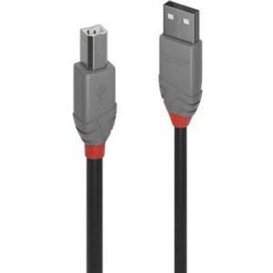 Lindy 36676 USB-kabel 7,5 m USB A USB B Zwart