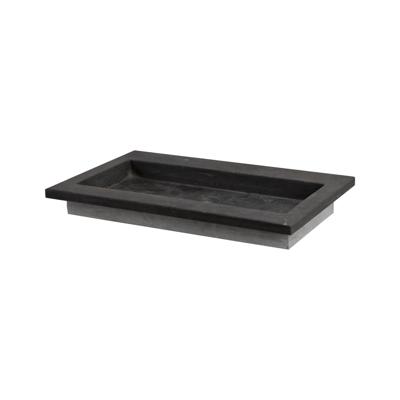 Wastafel Forzalaqua Helsinki Hardsteen Gezoet Met 2 Kraangaten 80,5x51,5x9,5 cm Forzalaqua