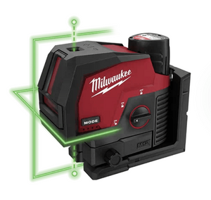 Milwaukee M12 CLLP-301C Kruislijnlaser/loodlaser groen | 12V | 3.0Ah | Li-Ion - 4933478100
