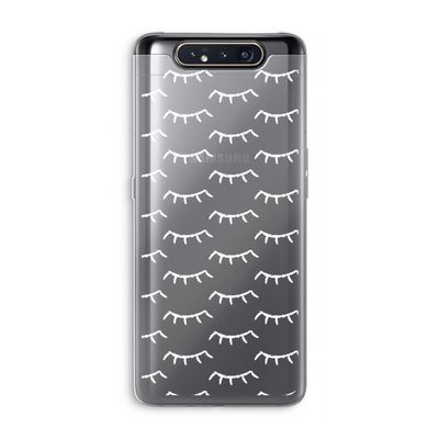 Wimpers: Samsung Galaxy A80 Transparant Hoesje