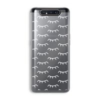 Wimpers: Samsung Galaxy A80 Transparant Hoesje