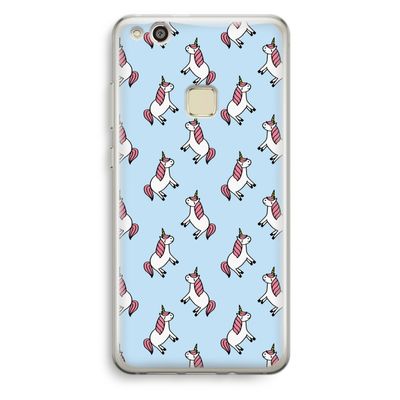 Eenhoorns overal: Huawei Ascend P10 Lite Transparant Hoesje
