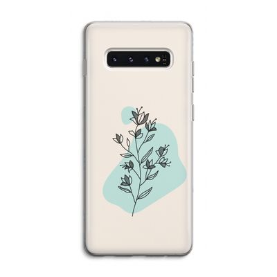 Violets are blue: Samsung Galaxy S10 4G Transparant Hoesje