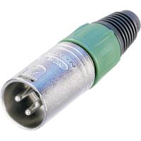 Neutrik NC3MX XLR-connector Stekker, recht Aantal polen: 3 Zilver 1 stuk(s) - thumbnail