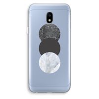 Marmeren cirkels: Samsung Galaxy J3 (2017) Transparant Hoesje