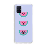 Smiley watermeloen: Galaxy A51 4G Transparant Hoesje Smiley watermeloen: Galaxy A51 4G Transparant Hoesje