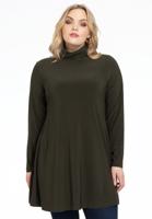 Yoek Tuniek met col wide bottom | Dark Green | Maat 50/52 Yoek Tuniek met col wide bottom | Dark Green | Maat 50/52
