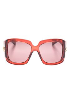 Gucci Eyewear lunettes de soleil à monture carrée - Rouge