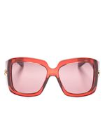 Gucci Eyewear lunettes de soleil à monture carrée - Rouge - thumbnail