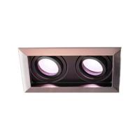 HOFTRONIC SMART Durham Inbouwspot Dubbel RVS - GU10 - 4,5 Watt 350 lumen - RGB + WW - Wifi + BLE - Kantelbaar - IP20 - Rechthoek HOFTRONIC SMART Durham Inbouwspot Dubbel RVS - GU10 - 4,5 Watt 350 lumen - RGB + WW - Wifi + BLE - Kantelbaar - IP20 - Rechthoek