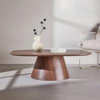 Nohr Deens Ovale Salontafel 'Mikeisha' 120 x 92cm, kleur Mokka
