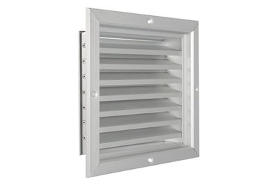 Lamellenrooster inbouw alu blank geanodiseerd 250x250mm