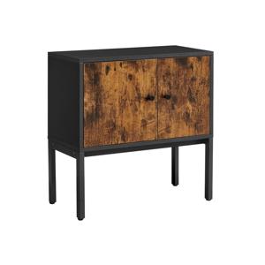 Dressoir vintage bruin-zwart